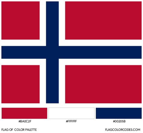 norway flag color code